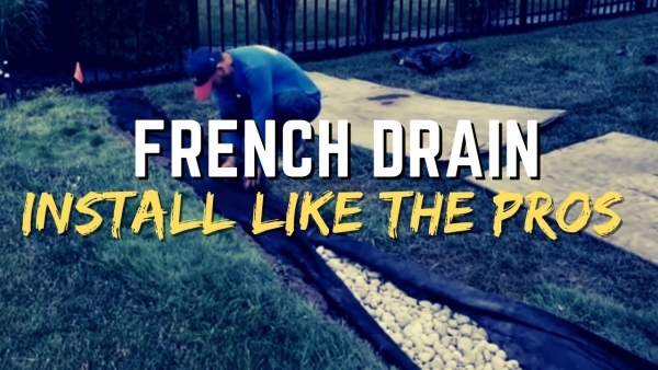 DIY French Drain Project Having The Right Materials Matter - French ...