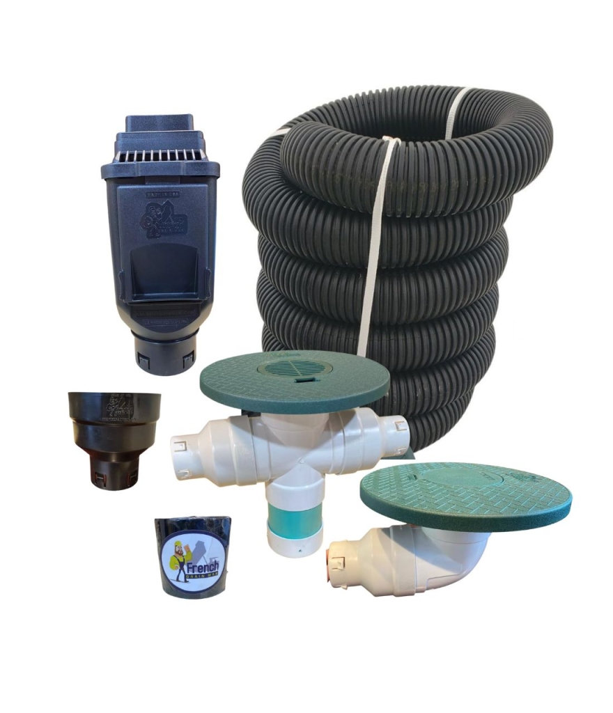 4 in. Buried Downspout Combo Kit