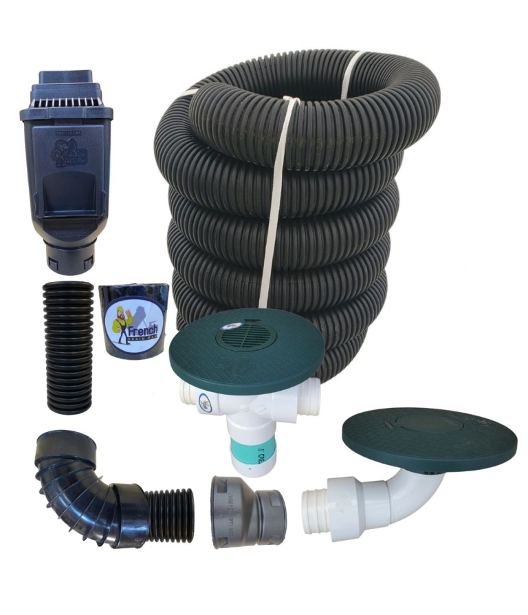 DIY Drainage Kits - French Drain Systems | Curtain Drains | Macomb ...
