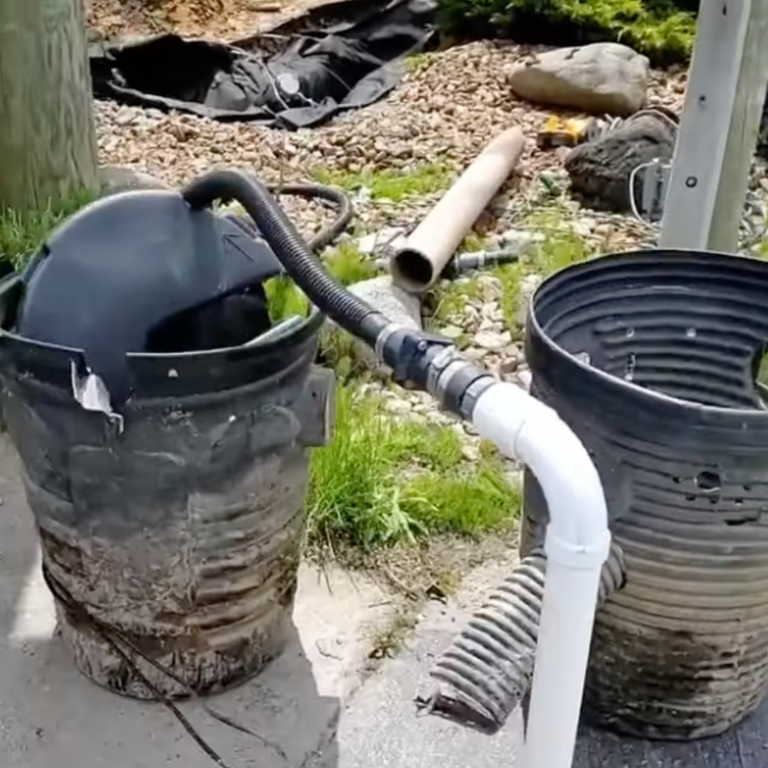 Outdoor Sump Pump Install in Chesterfield Twp MI