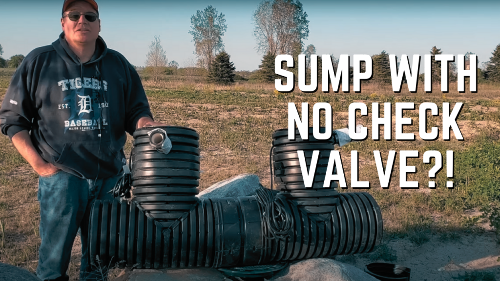 sumppumpnocheckvalve French Drain Systems Curtain Drains