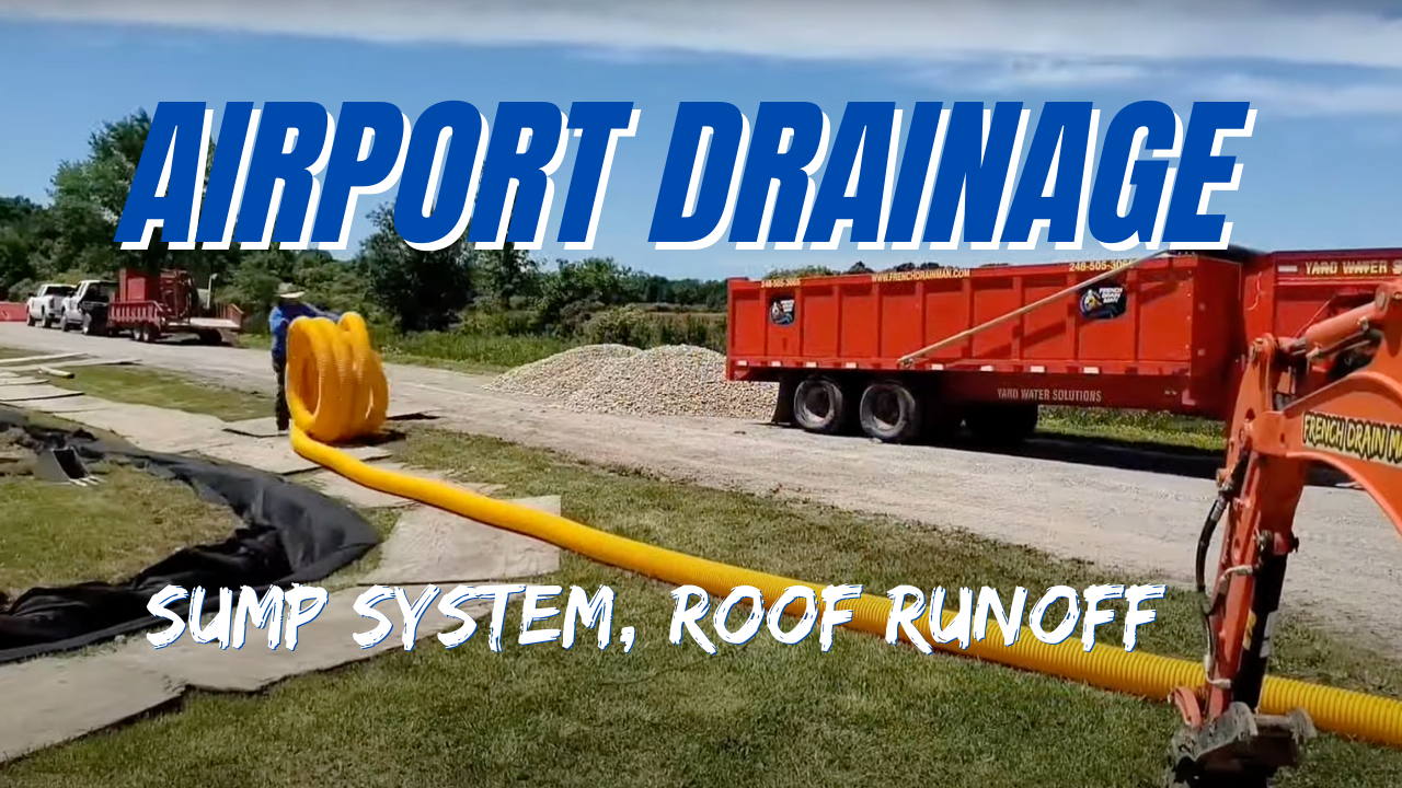 Airport Drainage System Installation: Sump System and Roof Runoff