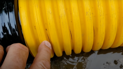How To Drain A Flat Yard With No Slope Using 6 Inch Knife Cut How To Drain A Flat Yard With No Slope Using 6 Inch Knife Cut