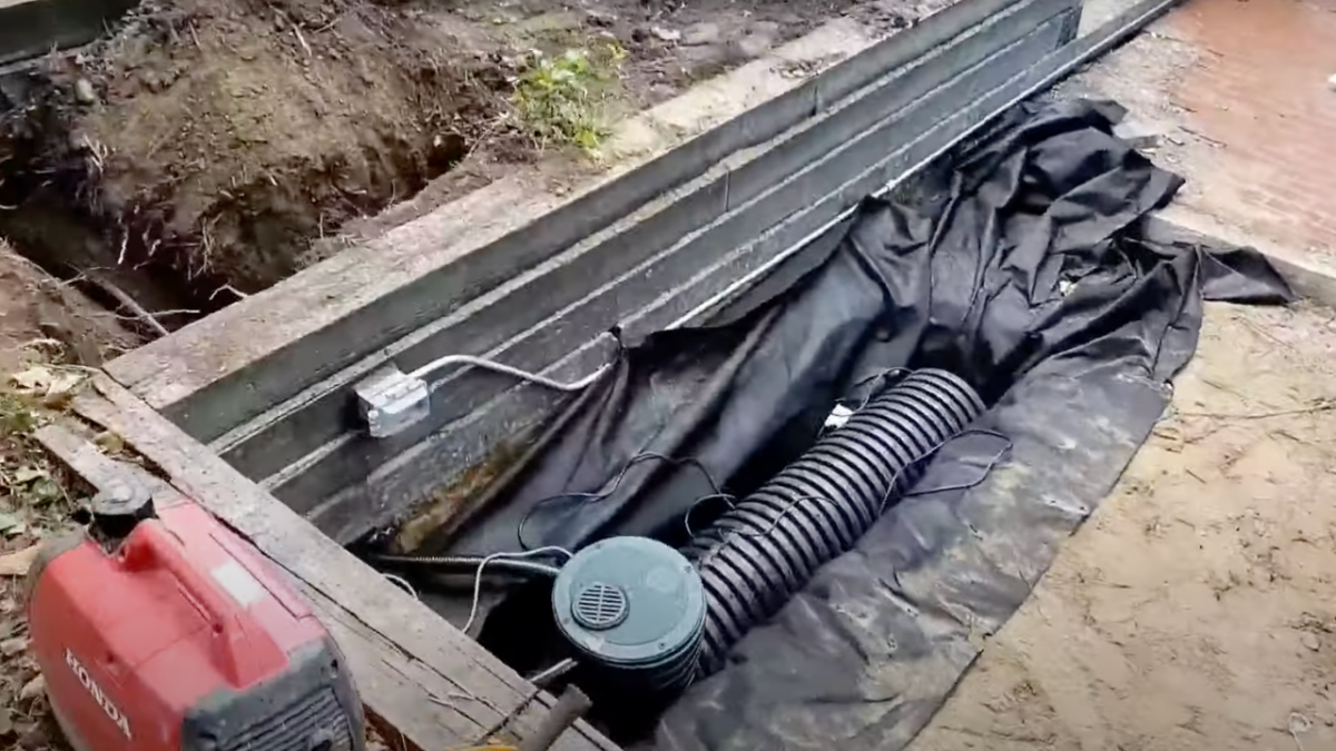 Michigan Sump Pump Pump Installation in Outdoor Patio