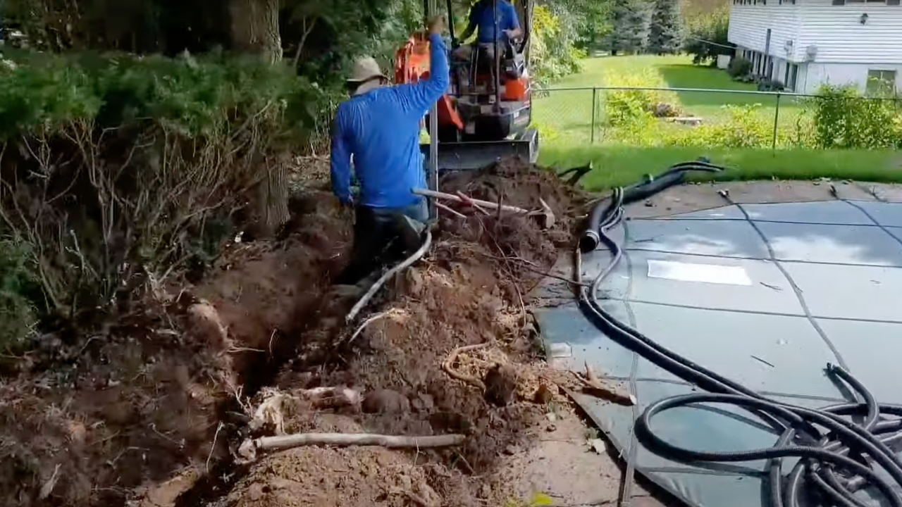 Sump Pump Installation in Michigan with Roof Run off System