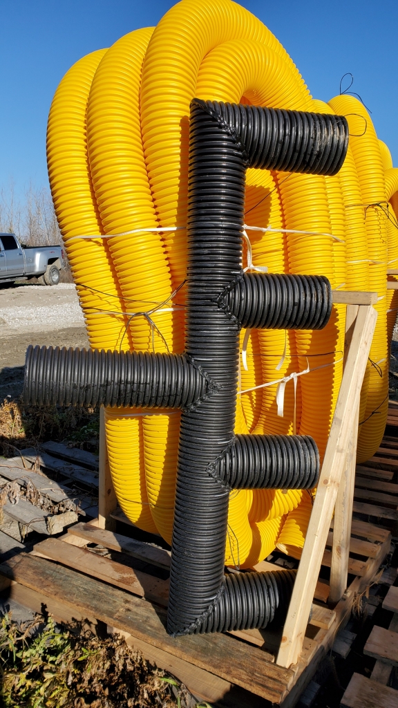 6 in. Leach Field Kit for Yard Drainage or Sump Discharge