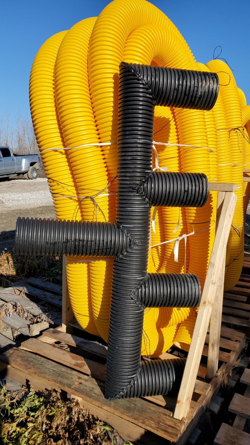 6 in. Leach Field Kit for Yard Drainage or Sump Discharge