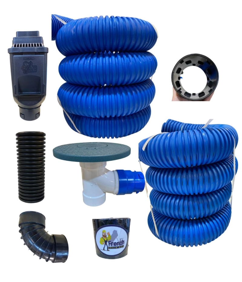 4 in. Buried Downspout Combo Kit