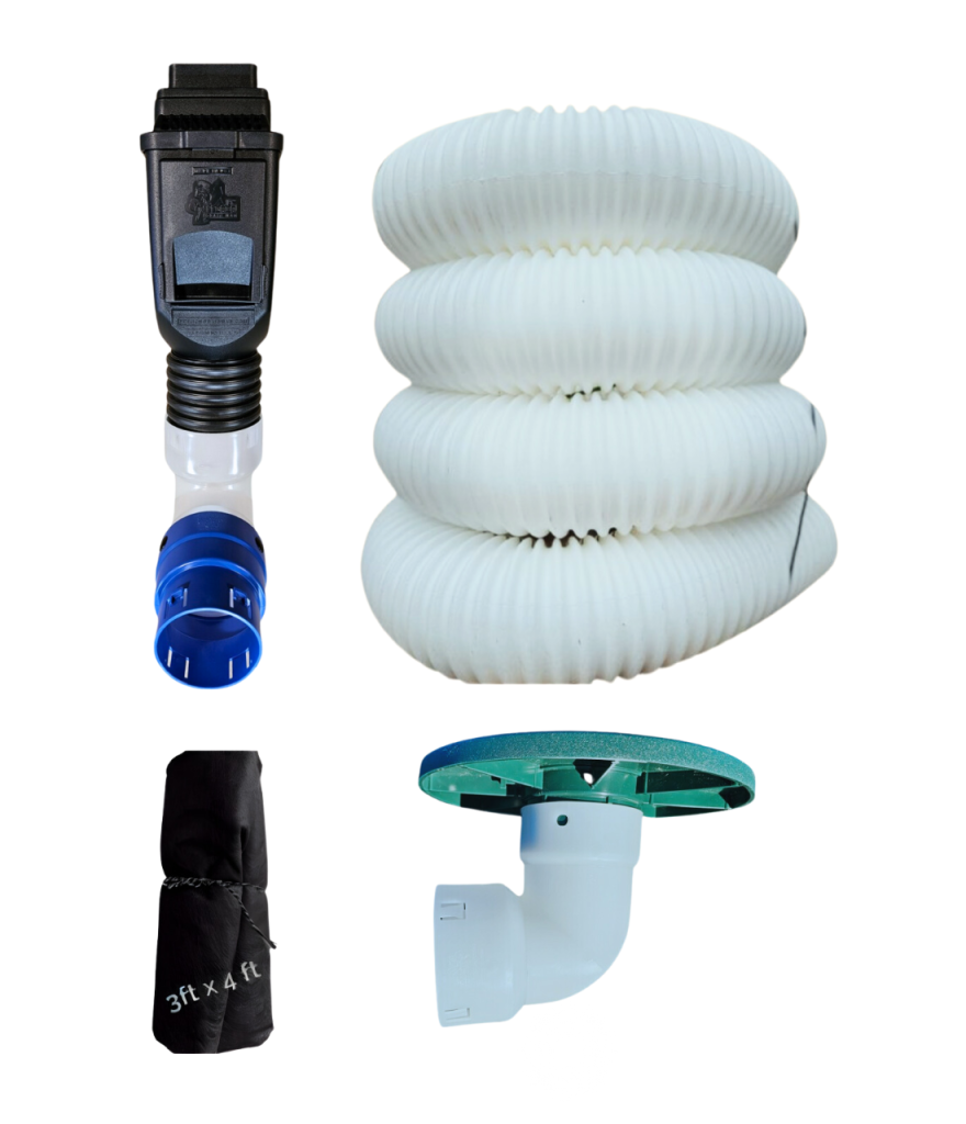 4 in Buried Downspout Kit for 1 Slope for DIY and Contractors