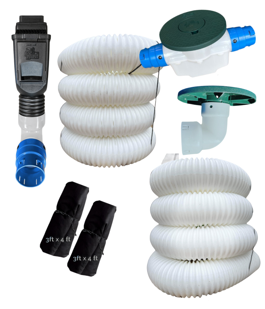 4 in. Buried Downspout Complete Kit