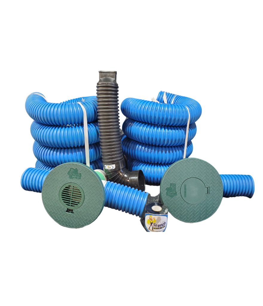 4 in. Buried Downspout Complete Kit