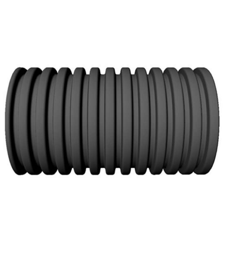 6 in. Solid Premium Yellow Corrugated Drain Pipe 100 ft. Roll In Store