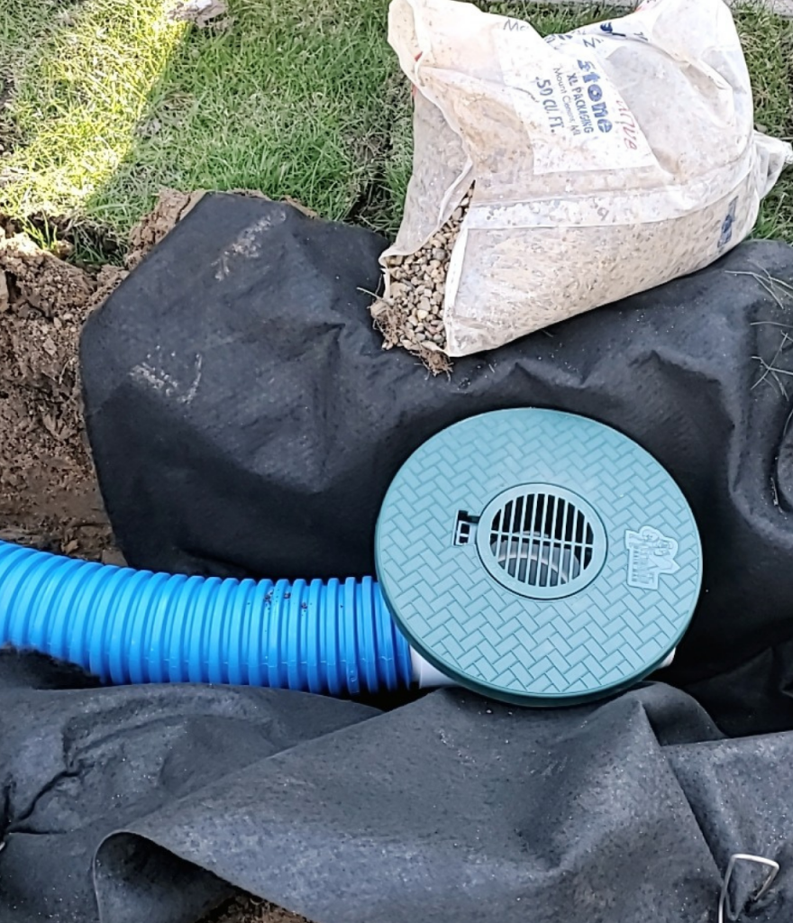 4oz Fabric for Drain Basin and Popup Emitter 3 ft x 4 ft French Drain Systems Curtain