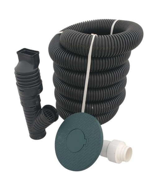 3 in. Corrugated Pipe French Drain Systems Curtain Drains