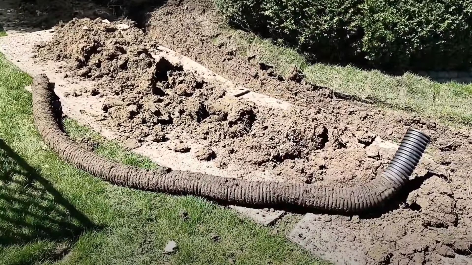 Belly in Corrugated Pipe