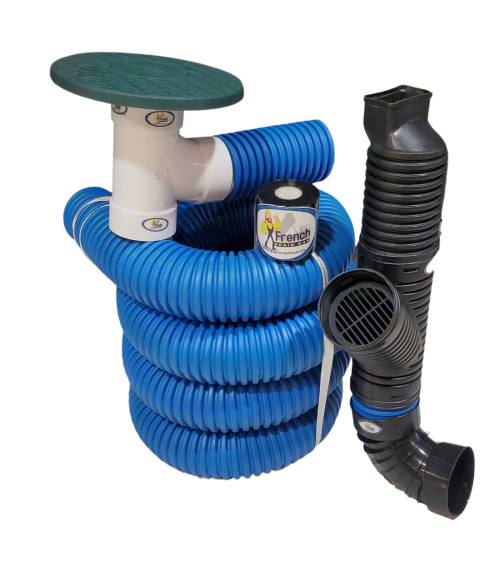 Underground Buried Downspout Kit French Drain Systems Curtain Underground Buried Downspout Kit French Drain Systems Curtain