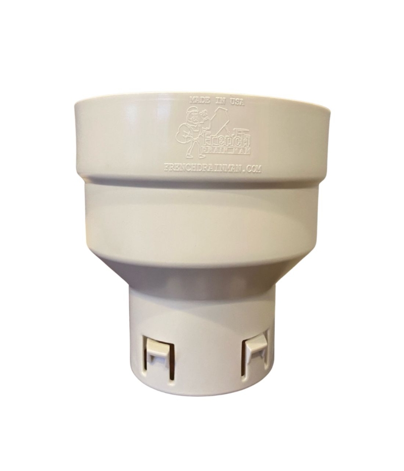 3 in. Corrugated to 4 in. PVC Coupler HDPE