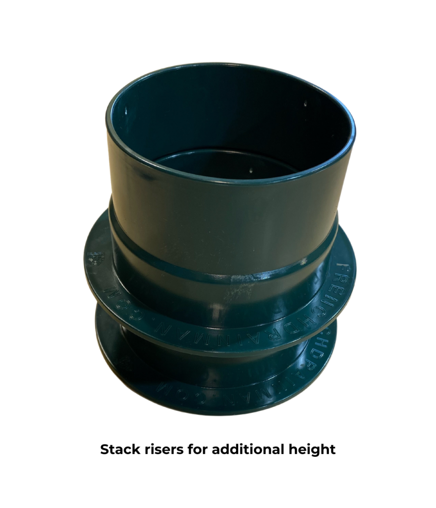 4 in. Catch Basin Riser HDPE Adds 2 in. Height, or Stack for More