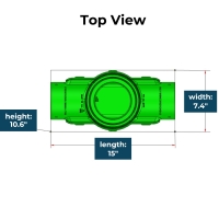 <span class="tr-grid">TORRENTIAL RAIN™ </span> 4 in. Catch Basin (No Turf Restrictor Plate)</br> <span class="ca-dim">Connects to 4 in. SCH 40 PVC</span> - Image 5