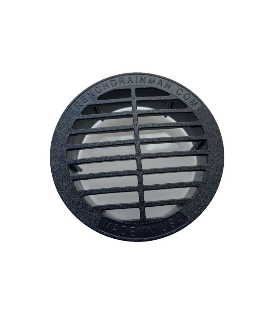 4" Drain Grate for Catch Basin, Corrugated Pipe, 100 HDPE