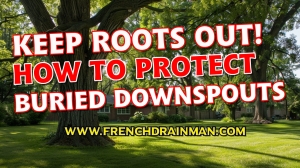 Keep Roots Out of Buried Downspouts