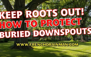 Keep Roots Out of Buried Downspouts