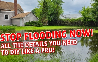 How to Drain a Flat Yard with No Slope