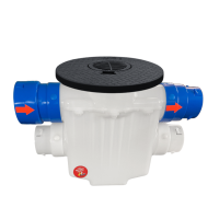<span class="tr-grid">TORRENTIAL RAIN™ </span> 4 in. 4-Way Connect Catch Basin</br> <span class="ca-dim">Super Sump</span> - Image 7
