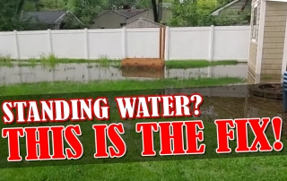 Beverly Hills Yard Drainage Flooded Yard