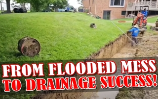 Bruce Twp. Yard Drainage Solution - Detention Tank Installation