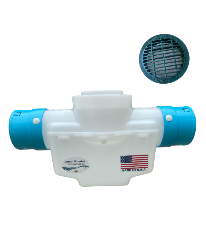 <span class="tr-grid">TORRENTIAL RAIN™ </span>  6 in. Catch Basin</br> <span class="ca-dim">Connects to 3½  Corrugated</span> - Image 8