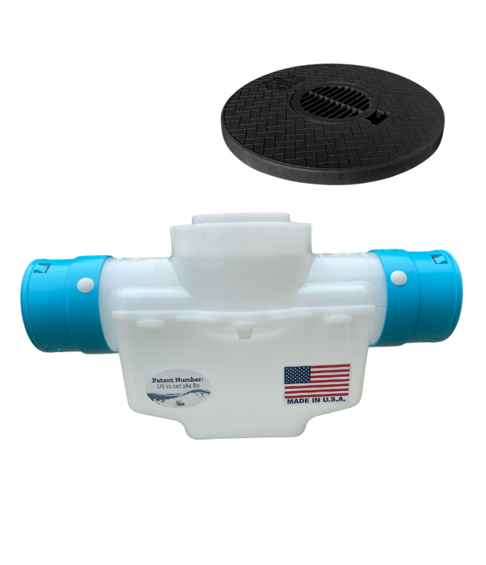 <span class="tr-grid">TORRENTIAL RAIN™ </span> 4 in. Catch Basin with Turf Restrictor Plate</br> <span class="ca-dim">Connects to 3½ in. Corrugated</span> - Image 6