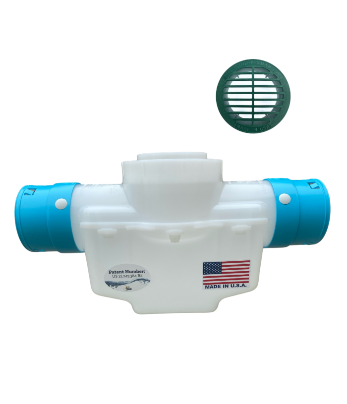 <span class="tr-grid">TORRENTIAL RAIN™ </span> 4 in. Catch Basin  (No Turf Restrictor Plate) </br> <span class="ca-dim">Connects to 3½ in. Corrugated</span> - Image 8