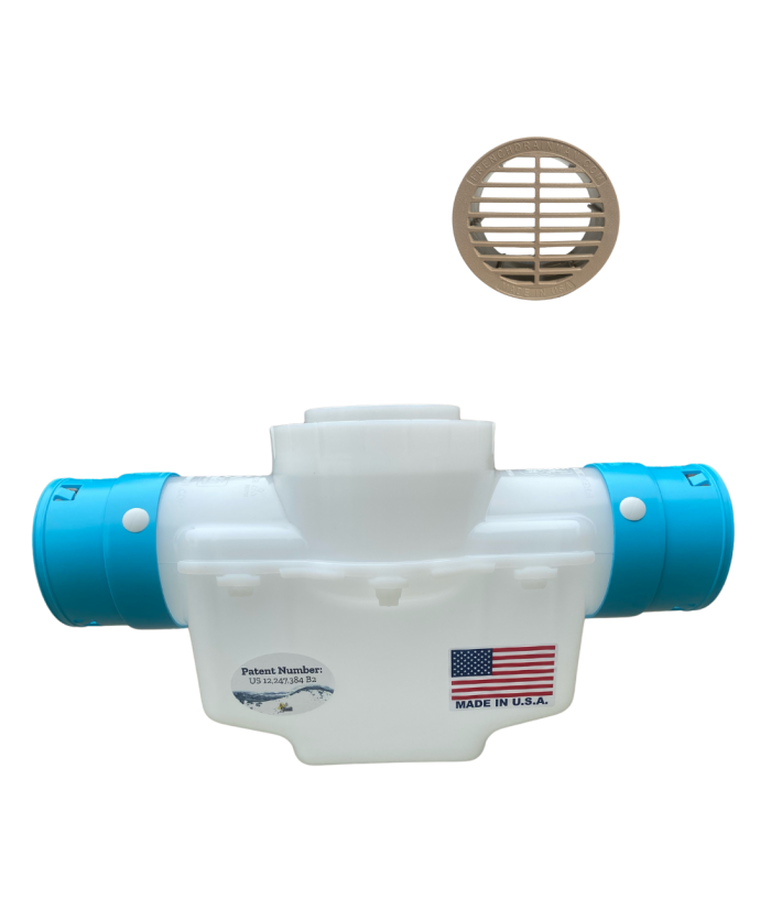 <span class="tr-grid">TORRENTIAL RAIN™ </span> 4 in. Catch Basin  (No Turf Restrictor Plate) </br> <span class="ca-dim">Connects to 3½ in. Corrugated</span> - Image 9