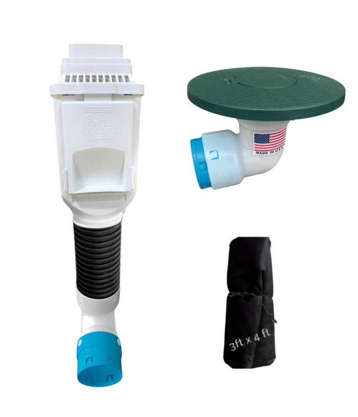 <span class="tr-grid">TORRENTIAL RAIN™ </span> Downspout Upgrade Kit for Existing Systems </br><span class="ca-dim">Connects to 3½ in. corrugated</span> - Image 3