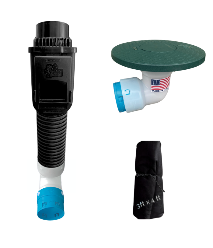 <span class="tr-grid">TORRENTIAL RAIN™ </span> Downspout Upgrade Kit for Existing Systems </br><span class="ca-dim">Connects to 3½ in. corrugated</span> - Image 5