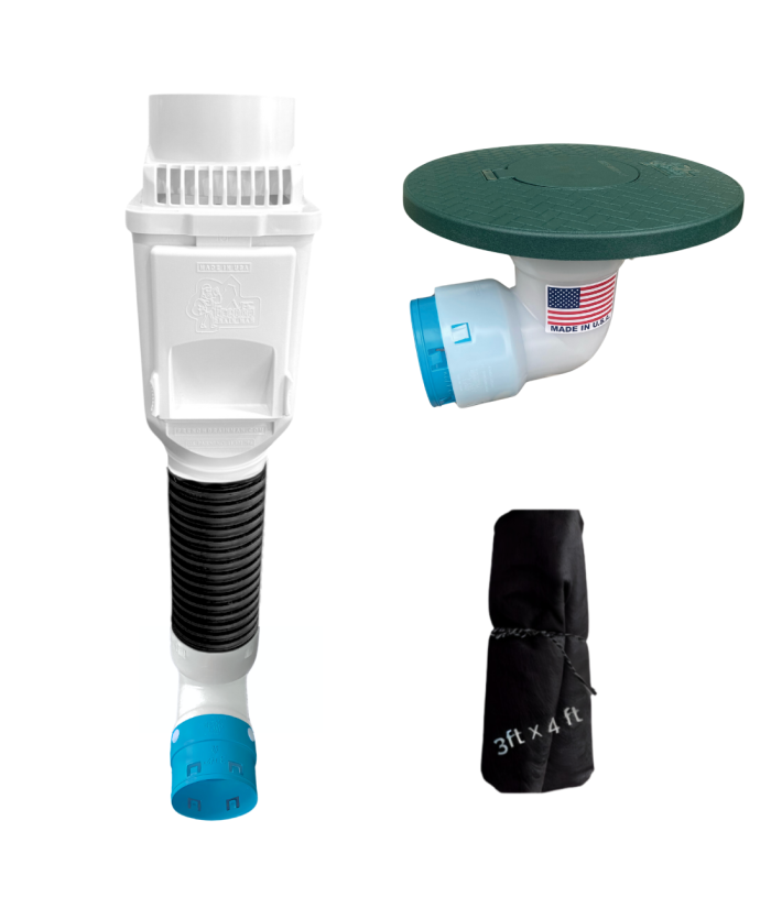 <span class="tr-grid">TORRENTIAL RAIN™ </span> Downspout Upgrade Kit for Existing Systems </br><span class="ca-dim">Connects to 3½ in. corrugated</span> - Image 6