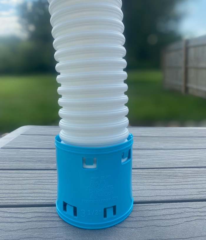 <span class="tr-grid">TORRENTIAL RAIN™ </span> 3½ in External Snap Coupler HDPE </br> <span class="ca-dim">Connects to 3½ in Corrugated </span> - Image 2