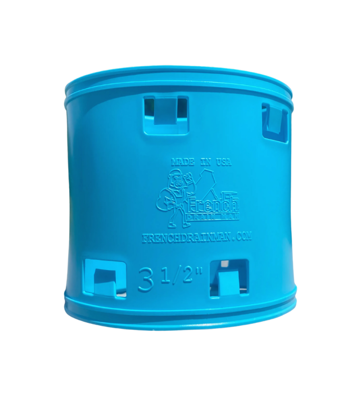 <span class="tr-grid">TORRENTIAL RAIN™ </span> 3½ in External Snap Coupler HDPE </br> <span class="ca-dim">Connects to 3½ in Corrugated </span>
