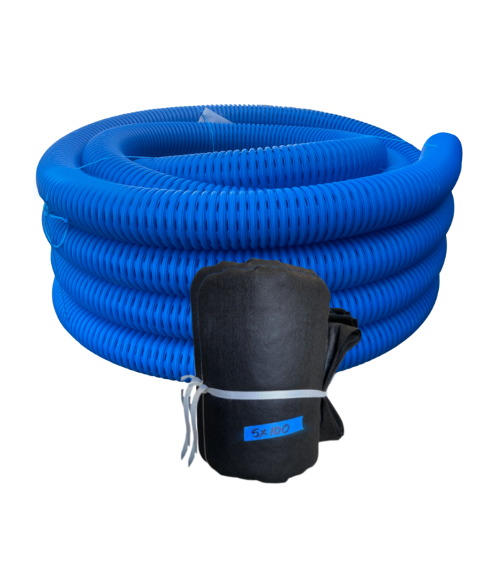 <span class="tr-grid">TORRENTIAL RAIN™ </span>  3½ in. High Octane<span style="font-size: 60%; vertical-align: super;">®</span> 8-Slot w/ 4 oz. Fabric</br> <span class="ca-dim">  3½ in. x 100 ft. perforated pipe, 5 ft. x 100 ft. fabric</span>