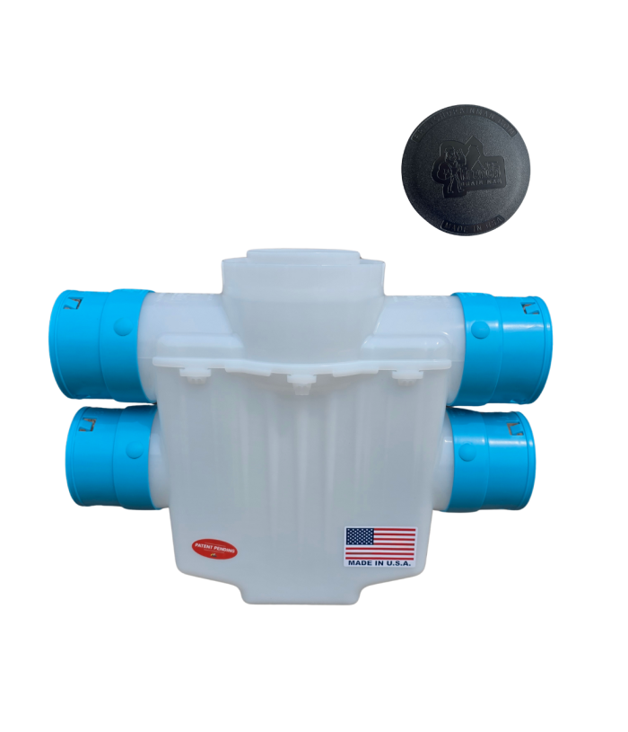 <span class="tr-grid">TORRENTIAL RAIN™ </span> 4 in. 4-Way Connect Catch Basin</br>  <span class="ca-dim">3½ in. Double Pipe System</span> - Image 6