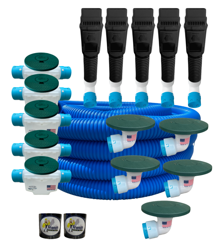 <span class="tr-grid">TORRENTIAL RAIN™ </span>3½ in. Pallet Kit for Buried Downspouts </br><span class="ca-dim">3½ in. x 100 ft. solid pipe</span>