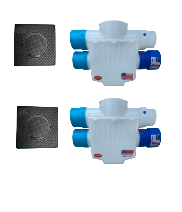 <span class="tr-grid">TORRENTIAL RAIN™ </span> Quad Pack French Drain Cleanout</br> - Image 6