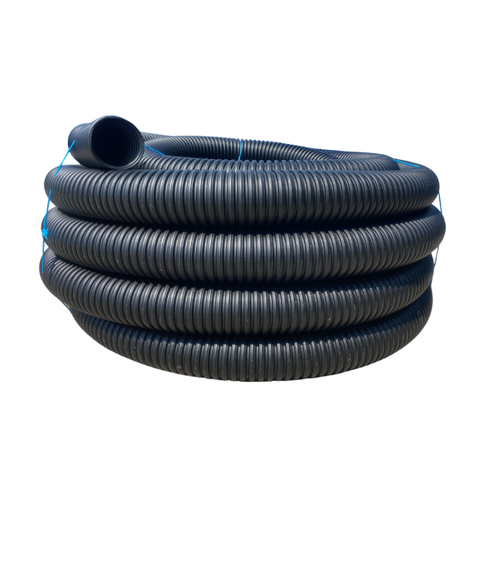 <span class="tr-grid">TORRENTIAL RAIN™ </span>3½ in. Solid Corrugated Pipe, Extreme Duty</br><span class="ca-dim">3½ in. x 100 ft. black solid </span>