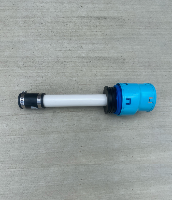 <span class="tr-grid">TORRENTIAL RAIN™ </span>1½ in. Sump Pump Discharge Line to 3½ in. Corrugated Fitting - Image 2