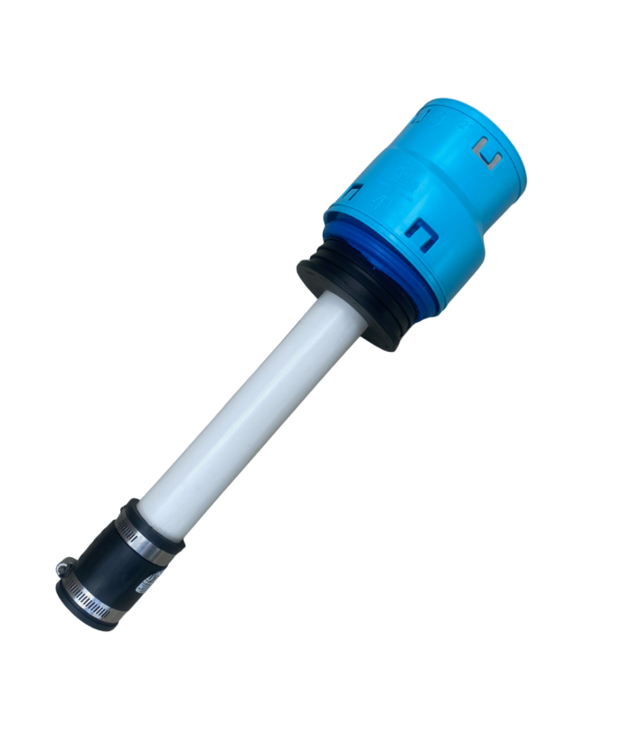 <span class="tr-grid">TORRENTIAL RAIN™ </span>1½ in. Sump Pump Discharge Line to 3½ in. Corrugated Fitting