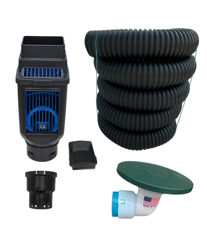<span class="tr-grid">TORRENTIAL RAIN™ </span>  3½ in. Buried Downspout Kit (Kit 10) </br>  <span class="ca-dim">3½ in. x 19-38 ft. solid pipe</span> </br><p class="ca-sale">43% OFF</p> <p class="ca-ship";"> Free Shipping! </p>