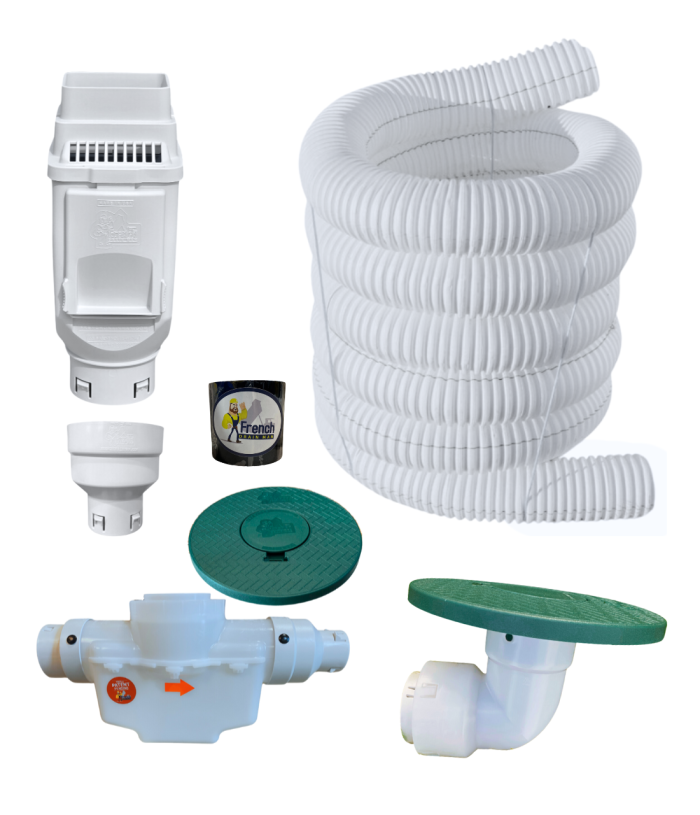 <span class="tr-grid">TORRENTIAL RAIN™ </span> 3 in. Buried Downspout Kit (Kit 10) </br>  <span class="ca-dim">3 in. x 25-50 ft. solid pipe</span> </br><p class="ca-sale">43% OFF</p> <p class="ca-ship";"> Free Shipping! </p> - Image 5