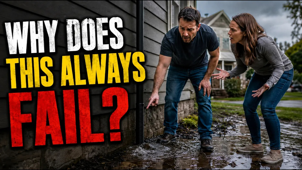 French drain man downspout failure Oakland Macomb County Michigan